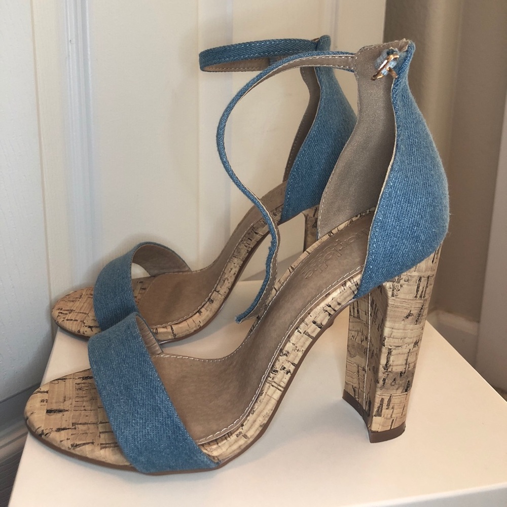 Charlotte Rude light blue heels